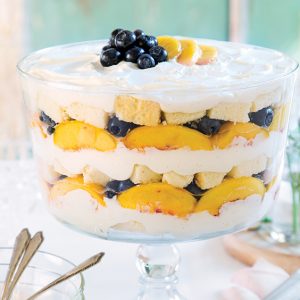 Peach & Blueberry Trifle - Produce Bites : Produce Bites